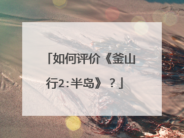 如何评价《釜山行2:半岛》?