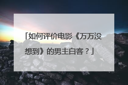 如何评价电影《万万没想到》的男主白客?