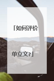 如何评价单立文?