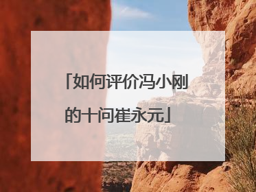 如何评价冯小刚的十问崔永元