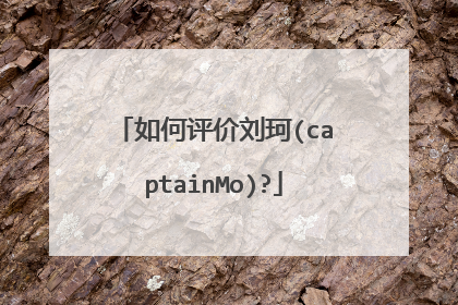 如何评价刘珂(captainMo)?