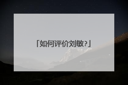 如何评价刘敏?