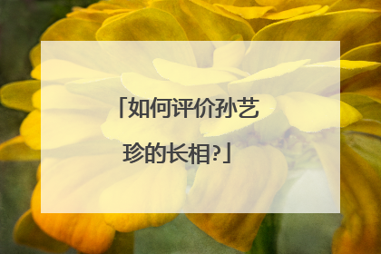 如何评价孙艺珍的长相?