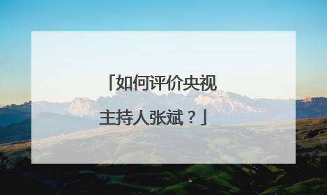 如何评价央视主持人张斌?