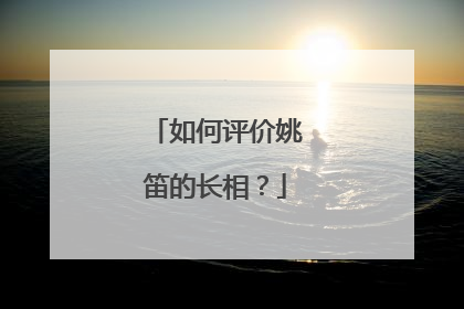 如何评价姚笛的长相?