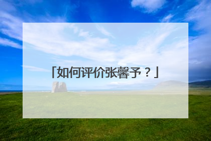 如何评价张馨予？