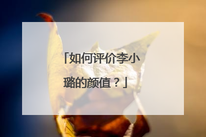 如何评价李小璐的颜值？