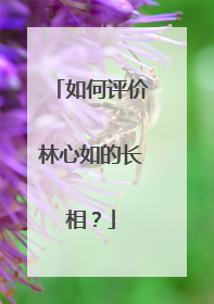 如何评价林心如的长相?