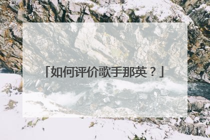 如何评价歌手那英？