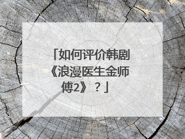 如何评价韩剧《浪漫医生金师傅2》？