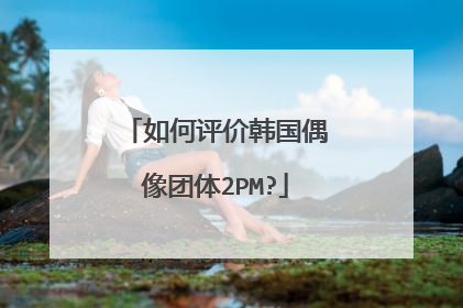 如何评价韩国偶像团体2PM?