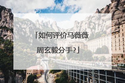 如何评价马薇薇周玄毅分手?