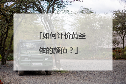 如何评价黄圣依的颜值？