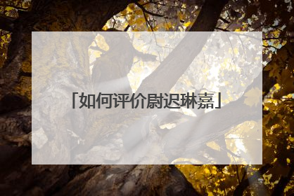 如何评价尉迟琳嘉