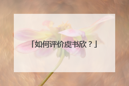 如何评价虞书欣?