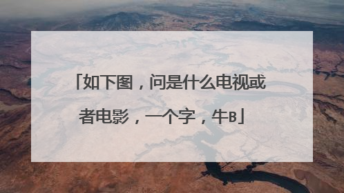 如下图,问是什么电视或者电影,一个字,牛B