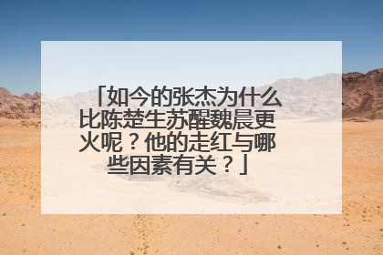 如今的张杰为什么比陈楚生苏醒魏晨更火呢?他的走红与哪些因素有关?