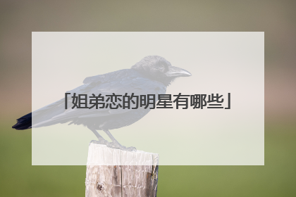 姐弟恋的明星有哪些