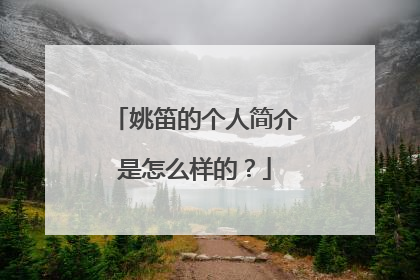 姚笛的个人简介是怎么样的？