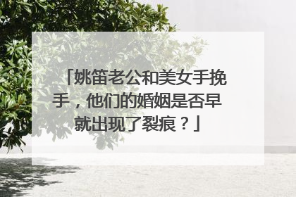 姚笛老公和美女手挽手,他们的婚姻是否早就出现了裂痕?