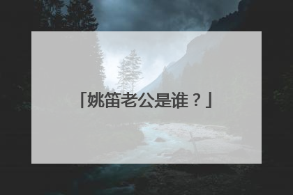 姚笛老公是谁?