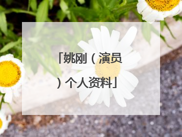 姚刚（演员）个人资料