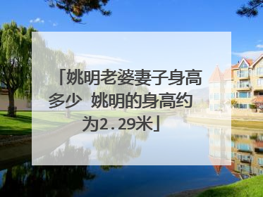 姚明老婆妻子身高多少 姚明的身高约为2.29米