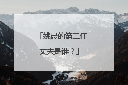姚晨的第二任丈夫是谁?
