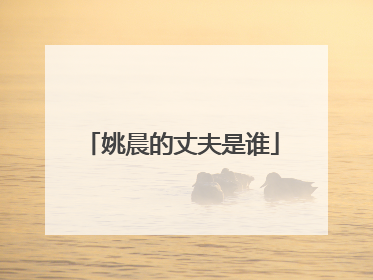 姚晨的丈夫是谁