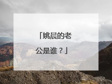 姚晨的老公是谁?