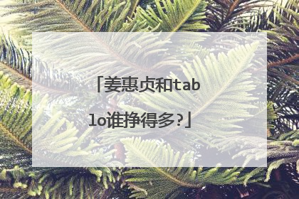姜惠贞和tablo谁挣得多?