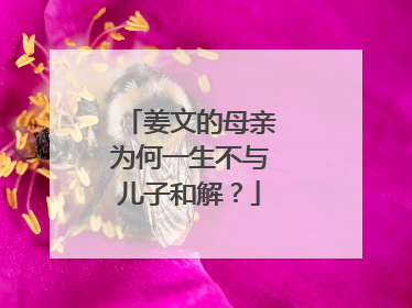 姜文的母亲为何一生不与儿子和解?