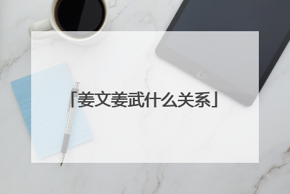 姜文姜武什么关系