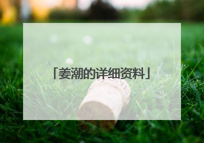姜潮的详细资料