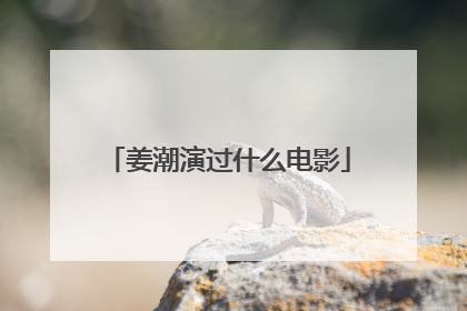 姜潮演过什么电影