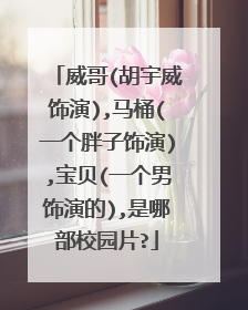 威哥(胡宇威饰演),马桶(一个胖子饰演),宝贝(一个男饰演的),是哪部校园片?