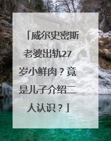 威尔史密斯老婆出轨27岁小鲜肉?竟是儿子介绍二人认识?