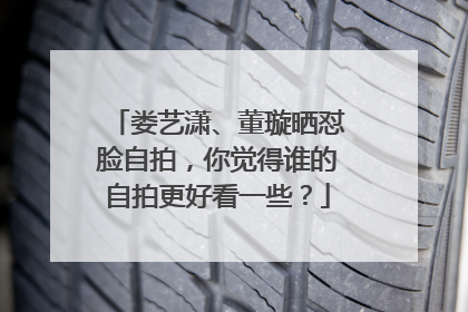娄艺潇、董璇晒怼脸自拍，你觉得谁的自拍更好看一些？
