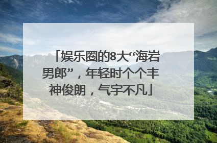 娱乐圈的8大“海岩男郎”，年轻时个个丰神俊朗，气宇不凡