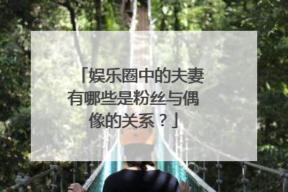 娱乐圈中的夫妻有哪些是粉丝与偶像的关系?