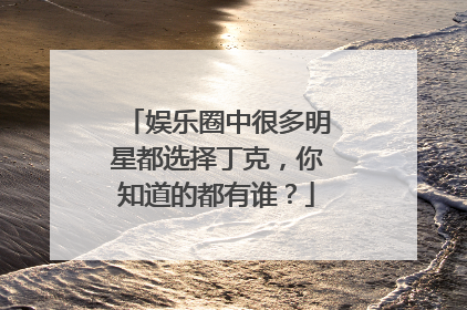 娱乐圈中很多明星都选择丁克，你知道的都有谁？