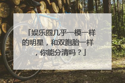 娱乐圈几乎一模一样的明星，和双胞胎一样，你能分清吗？
