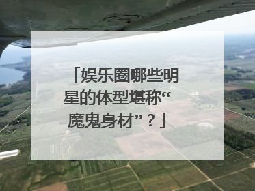 娱乐圈哪些明星的体型堪称“魔鬼身材”？