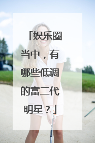 娱乐圈当中,有哪些低调的富二代明星?