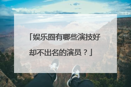 娱乐圈有哪些演技好却不出名的演员？