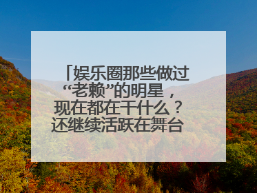 娱乐圈那些做过“老赖”的明星,现在都在干什么?还继续活跃在舞台上吗?