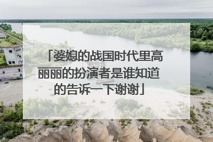 婆媳的战国时代里高丽丽的扮演者是谁知道的告诉一下谢谢