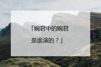 婉君中的婉君是谁演的?