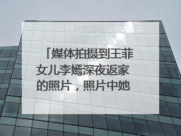 媒体拍摄到王菲女儿李嫣深夜返家的照片，照片中她的状态如何？
