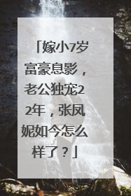 嫁小7岁富豪息影，老公独宠22年，张凤妮如今怎么样了？